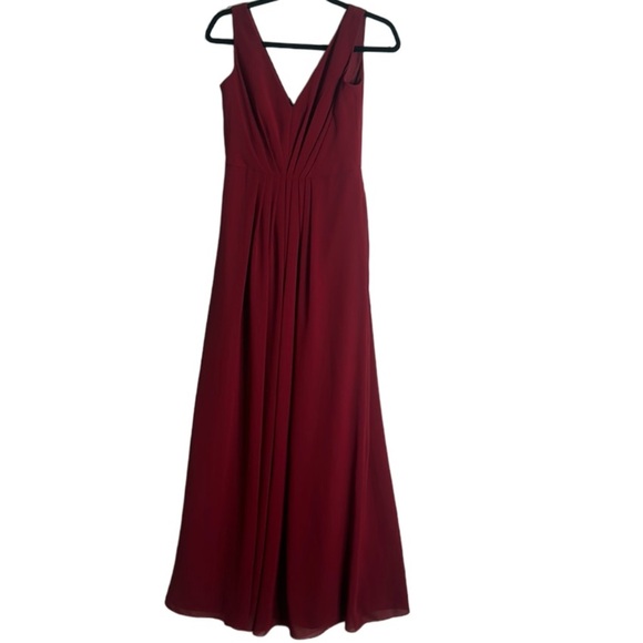 Social bridesmaids burgundy dress size 6 - Picture 1 of 9